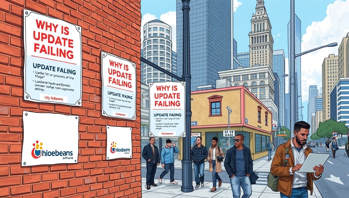 why is uhoebeans software update failing