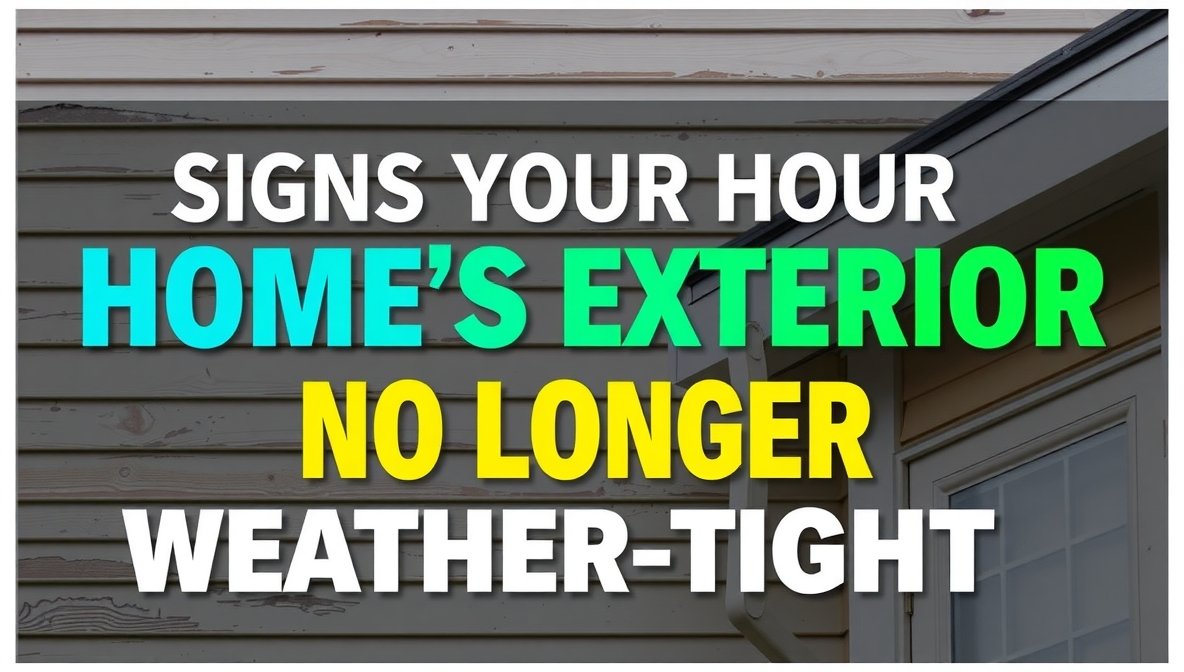 Signs Your Home's Exterior Is No Longer Weather-Tight